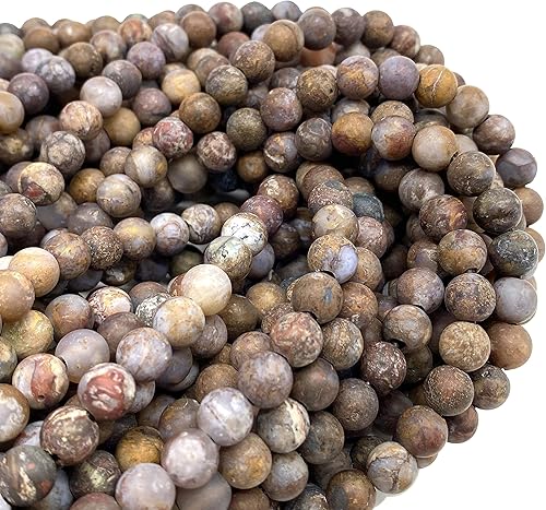 Miniatura 24 de ABCGEMS - Cuentas de morganita africana (agujero grande de 0.079 in)