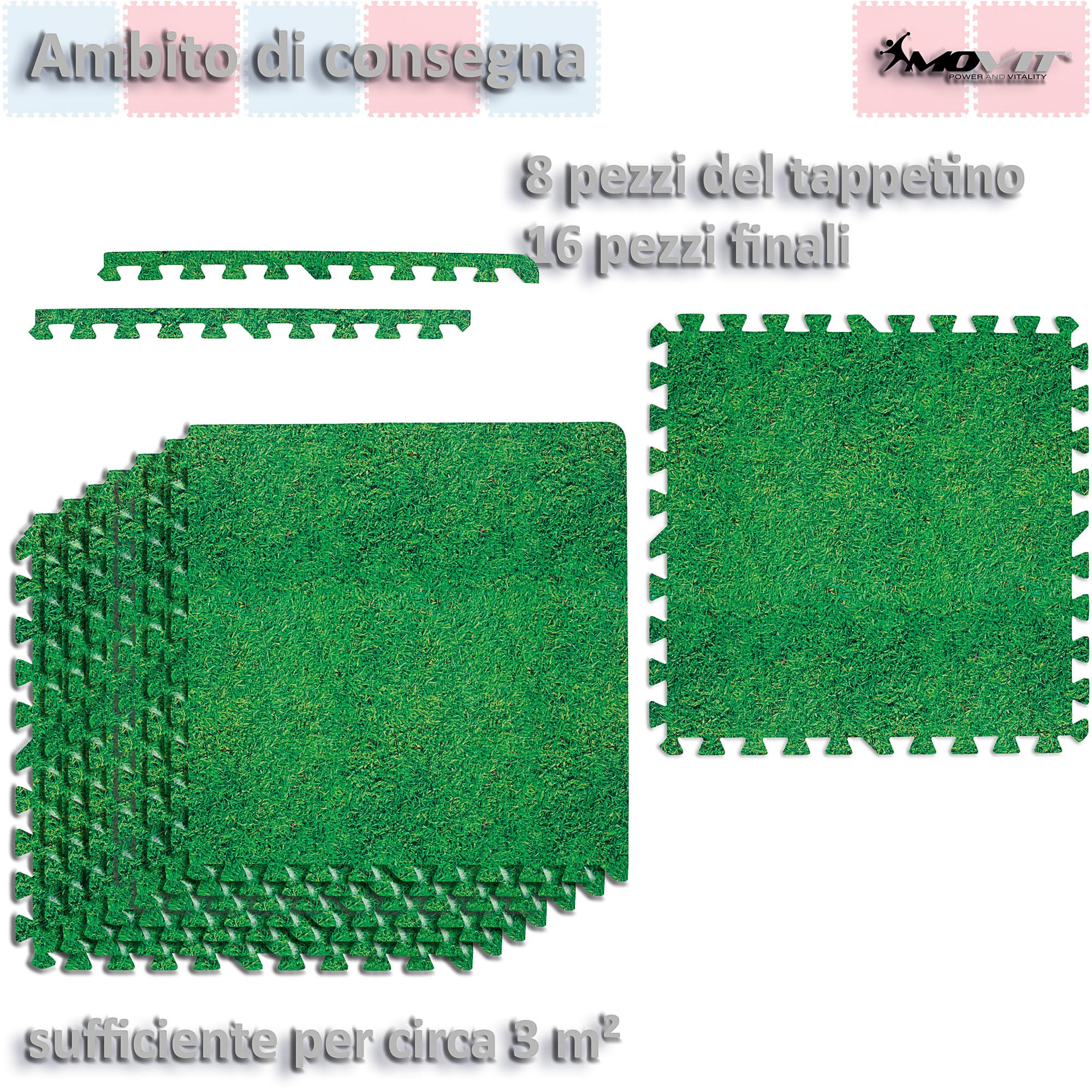 Tappeto Puzzle Schiuma EVA 60x60cm - Antiscivolo Per Palestra E Casa - Foto 2