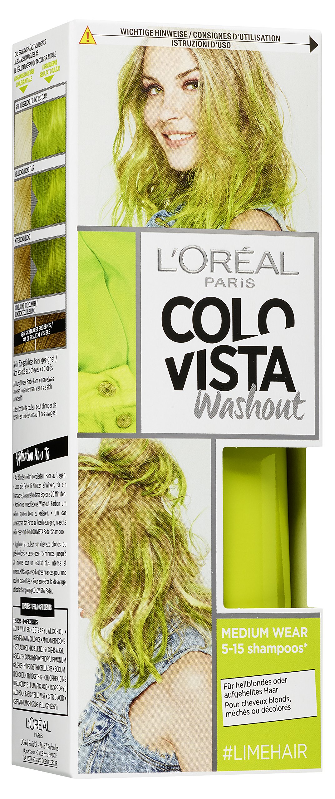 L'Oréal Paris Colovista Washout Farbe Lime/Grün