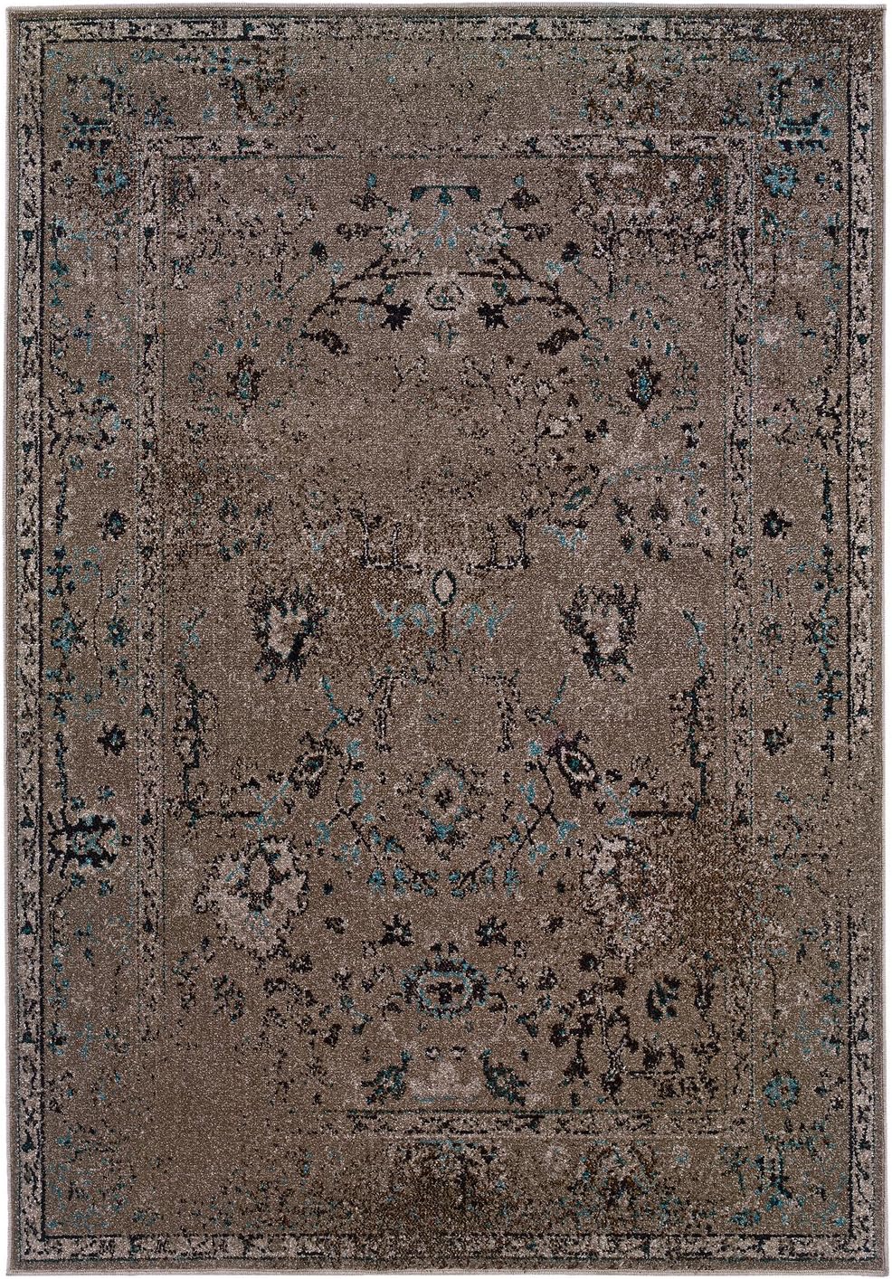 Amazon.com: Moretti Ironclad Area Rug 551Q2 Grey Washed Persian : Home ...