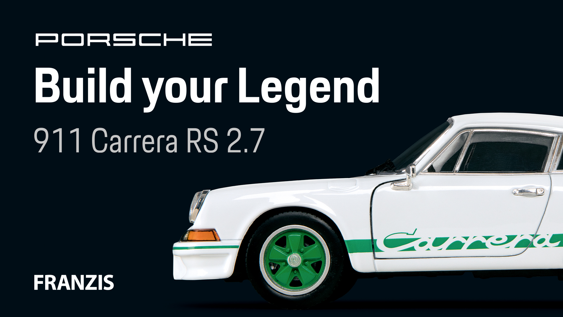 FRANZIS 67217 Porsche Carrera RS Build Your Legend Detailed Model