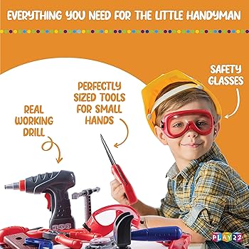 Amazon.com: Play22 Kids Tool Set Bench 76 Pc - Toddler Tool