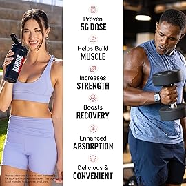 Force Factor Creatine Monohydrate Gummies, 5g Dose for Men & Women to Support Muscle, Strength, Recovery, Cognitive Health & Memory, Blue Raspberry, 150 Gummies