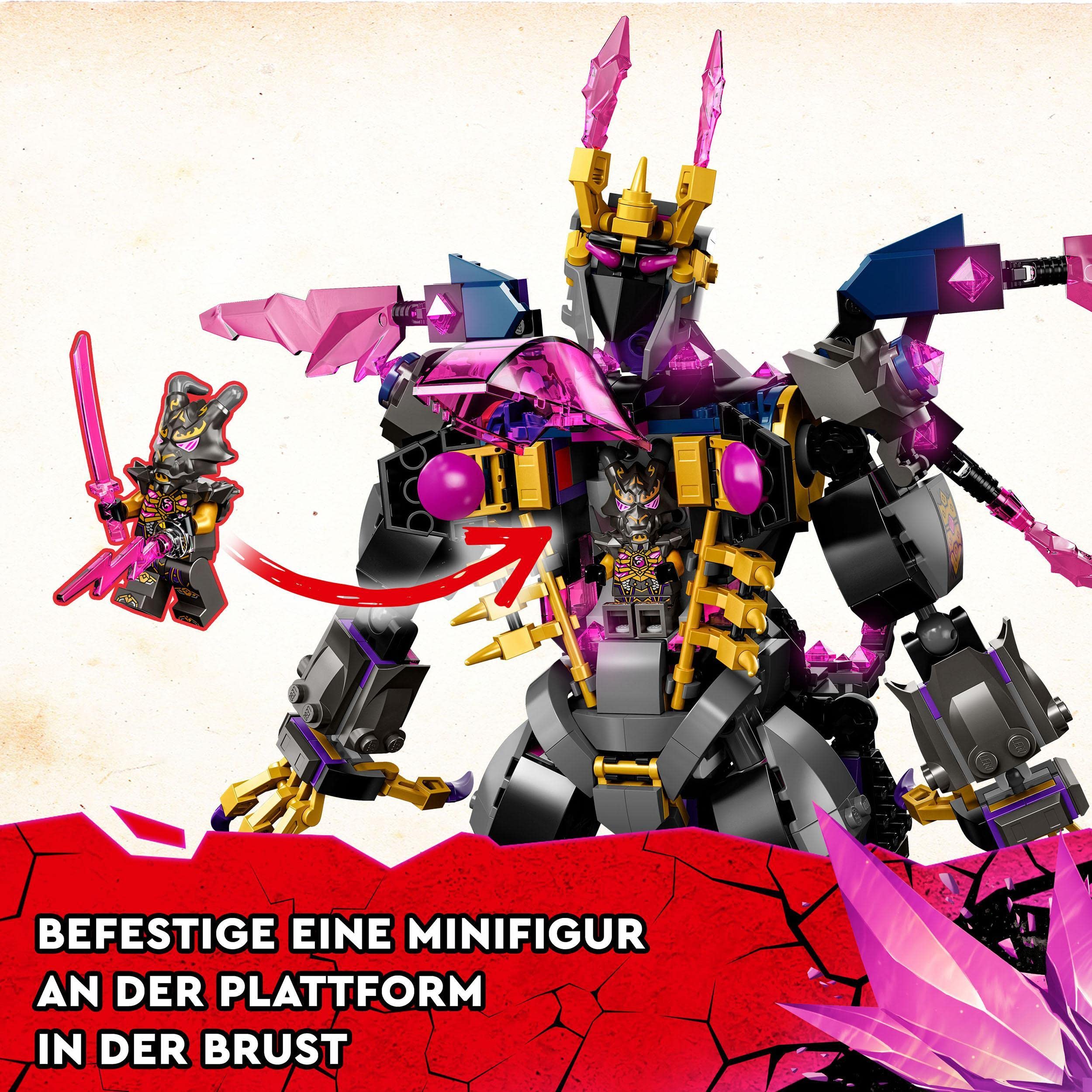 LEGO 71772 NINJAGO Der Kristallkönig Set mit beweglicher Action-Figur der Zentaur-Kreatur und exklusiver Lloyd-Minifigur, Spielzeug für Kinder