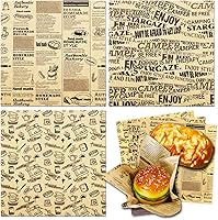 Vista 23 de OTOPETE 200 hojas de papel para alimentos, papel de envoltura de alimentos resistente a la grasa de 12 x 12 pulgadas, forro de cesta de sándwich