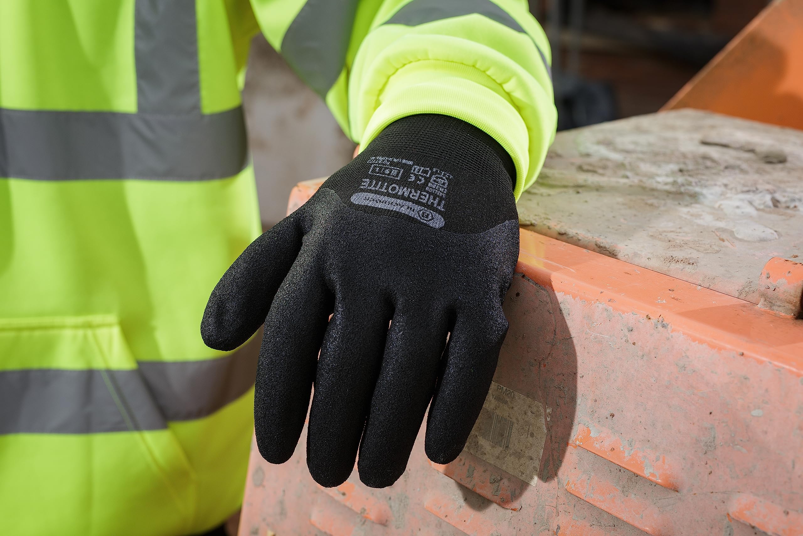 Blackrock Thermotite Thermal Safety Work Gloves With Sandy Nitrile Grip Cold Resistant Protective Gloves EN388 EN511 - Size 9/Large - Image 2
