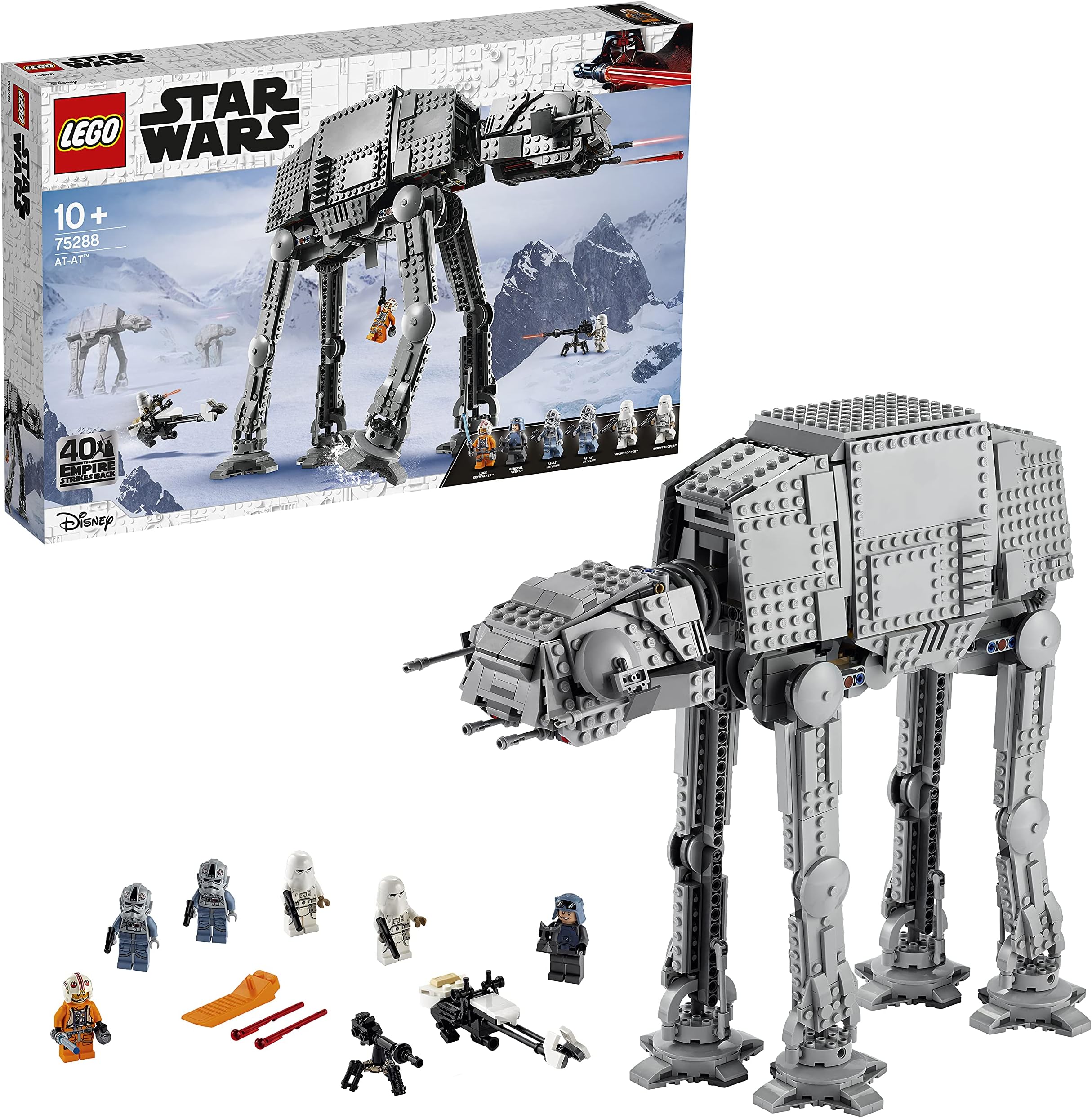 Star Wars AT-AT 75288 Building Kit, Fun Building Toy Playset for Kids to Role-Play Exciting Missions in the Star Wars Universe and Recreate Classic Star Wars Trilogy Scenes (1,267 Pieces)