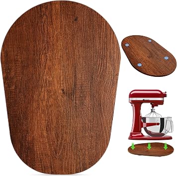 Wood Mixer Slider for Kitchen Aid Bowl Lift 5-8 Quart Stand Mixer - Kitchen Countertop Storage Mover Slide Caddy for Kitchen Aid 5-8 Quart Mixer |