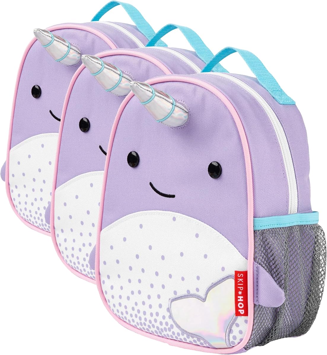 Toddler Backpack Leash, Zoo, Narwhal (Pack of 3)