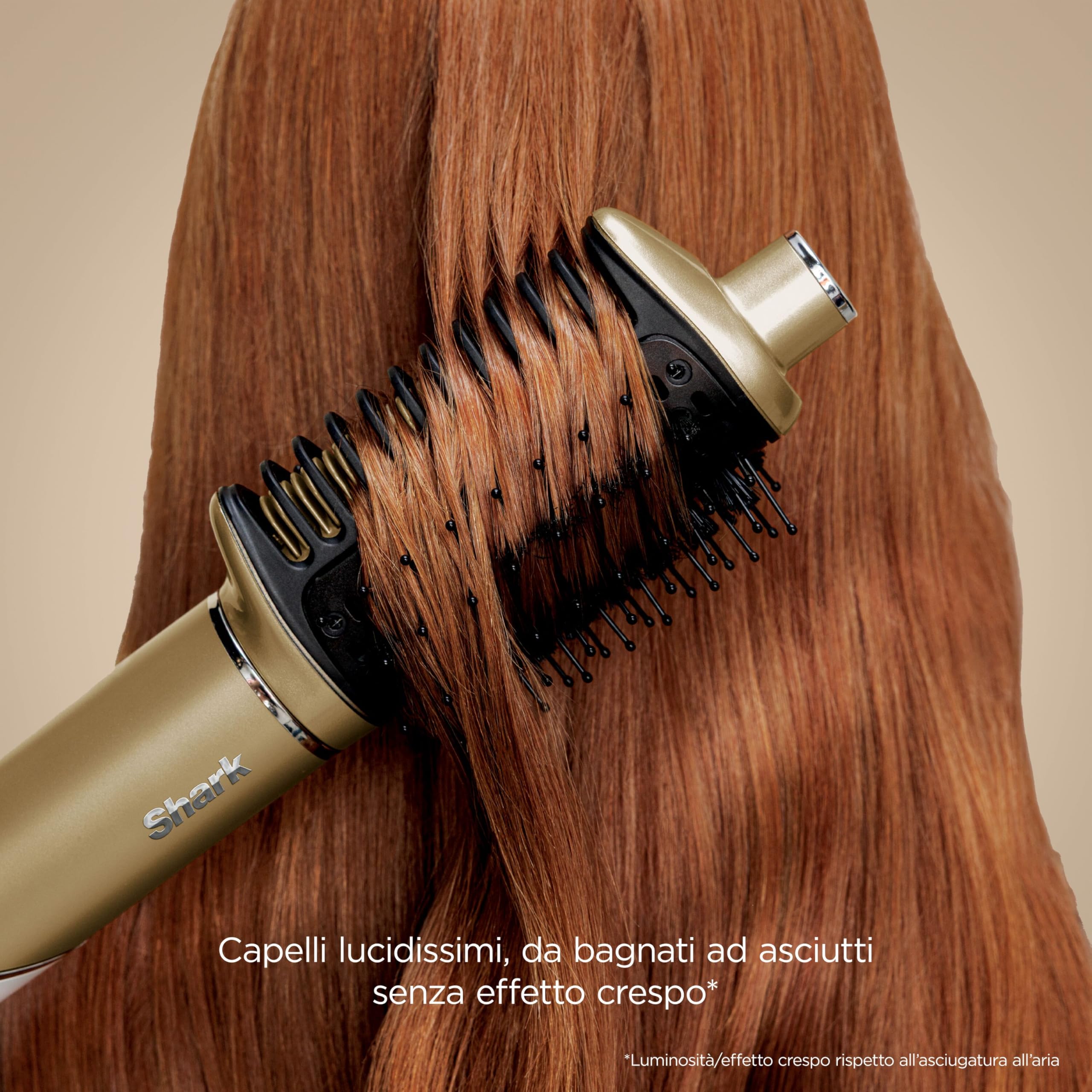 Shark Glam Multi-styler per ricci definiti, onde strepitose e un liscio perfetto con ceramica a temperatura controllata, tecnologia Gloss-Lock e 5 accessori per lo styling tra cui Silki, Glossi