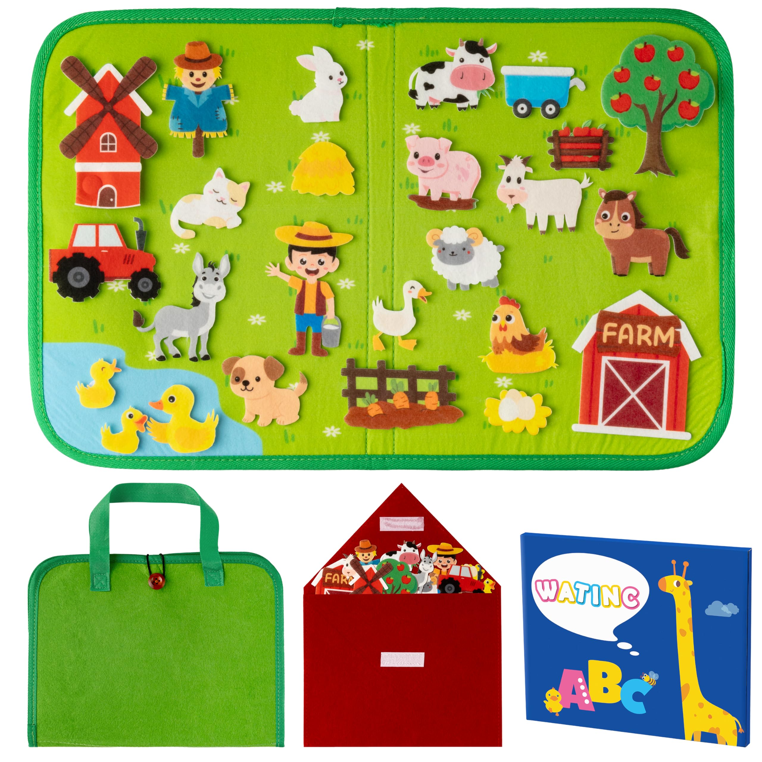 WATINC Travel Farm Felt Set