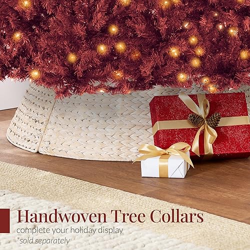 Miniatura 60 de Best Choice Products Árbol de Navidad negro preiluminado de 7.5 pies, decoración navideña completamente artificial para el hogar, oficina