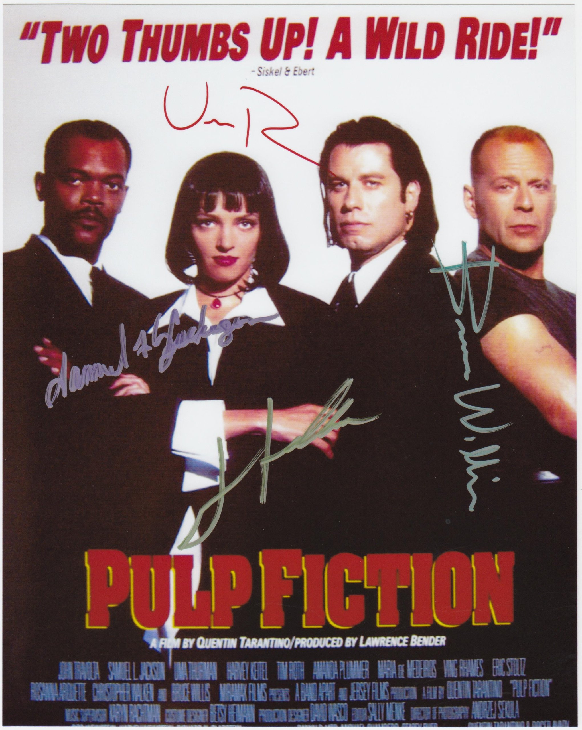 Pulp Fiction Filmposter 20 x 25 cm auf glänzendem Fotopapier