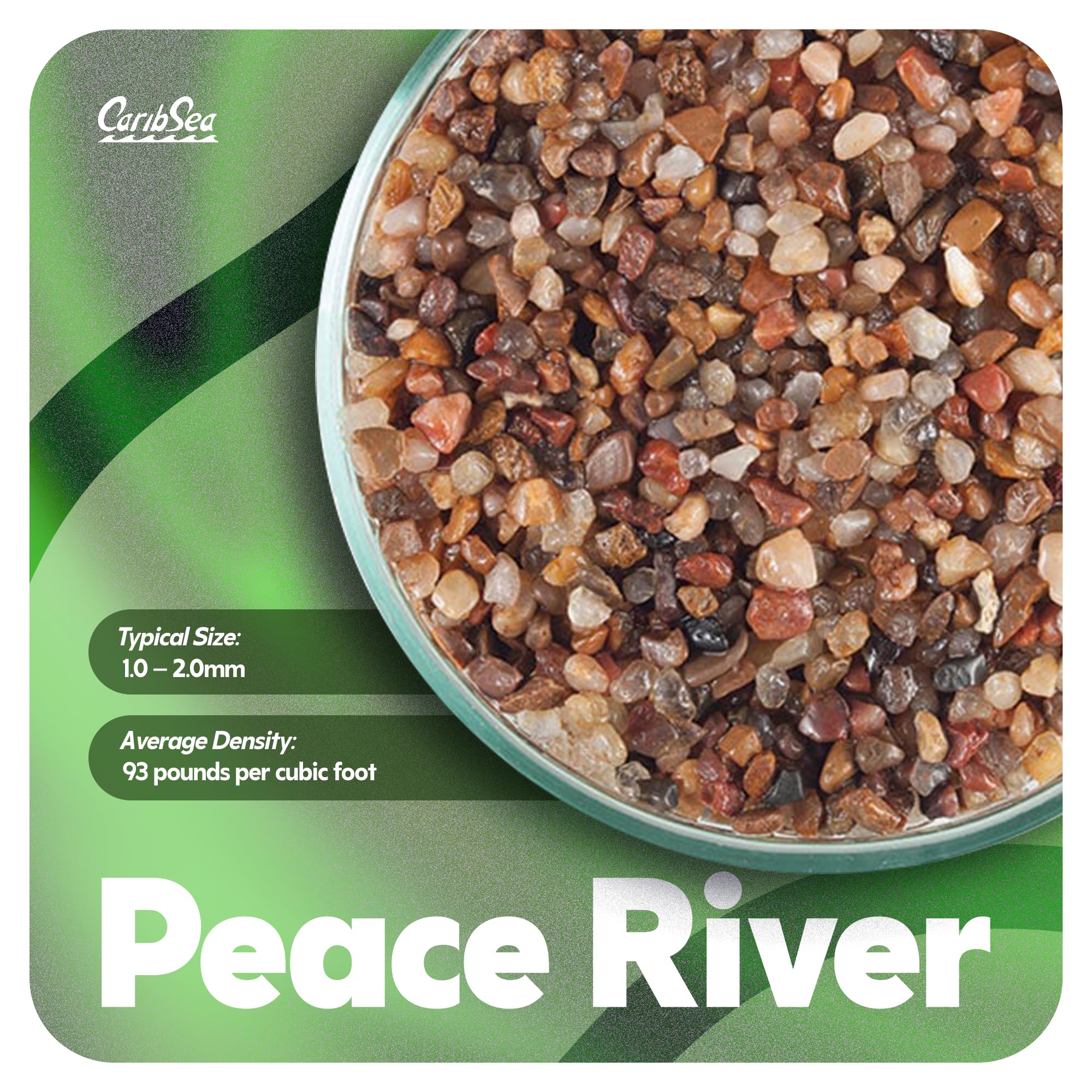 Carib Mer Acs00832 Peace River Gravier pour Aquarium, 9,1 Kilogram