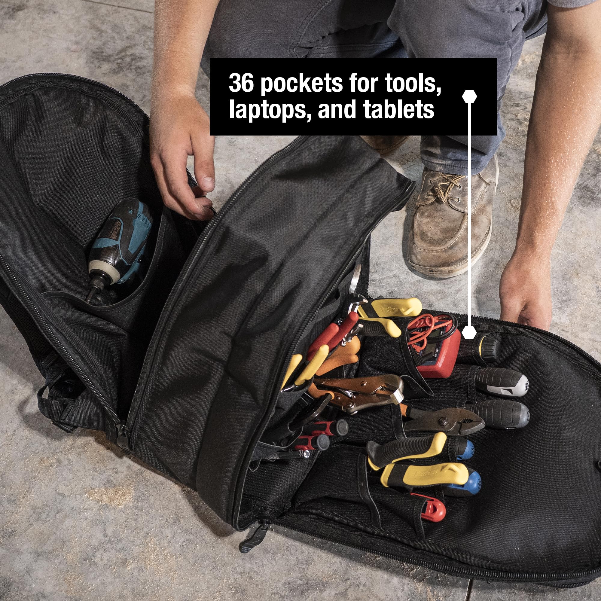 Custom Leathercraft Tool Backpack - 75 Pockets -4