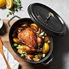 STAUB Cocotte Gusseisen Bräter Alle Herdarten inkl Induktion Oval 29 cm 425 L Schwarz