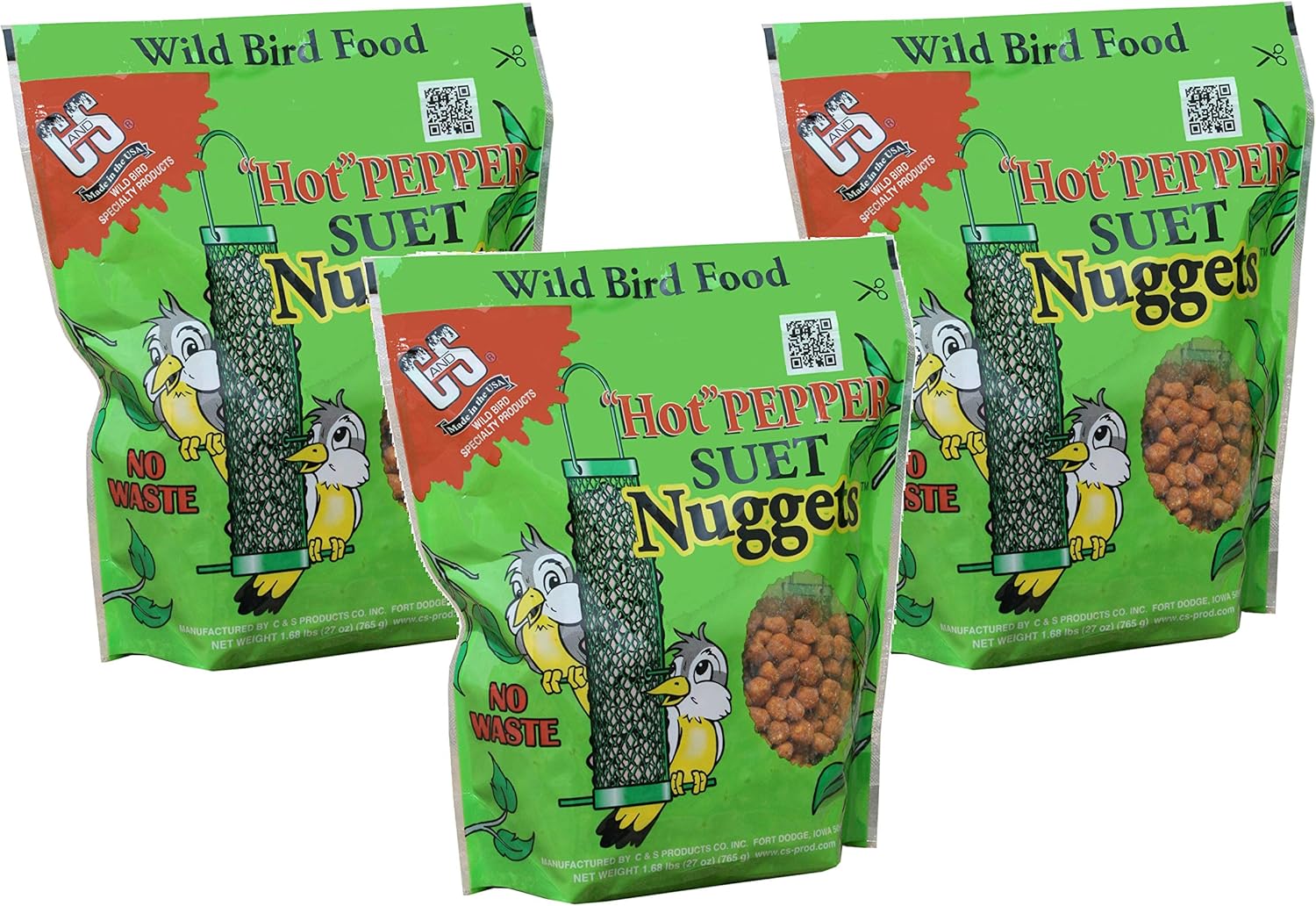 C&S Hot Pepper Suet Nuggets (81 Ounces) Patio, Lawn & Garden