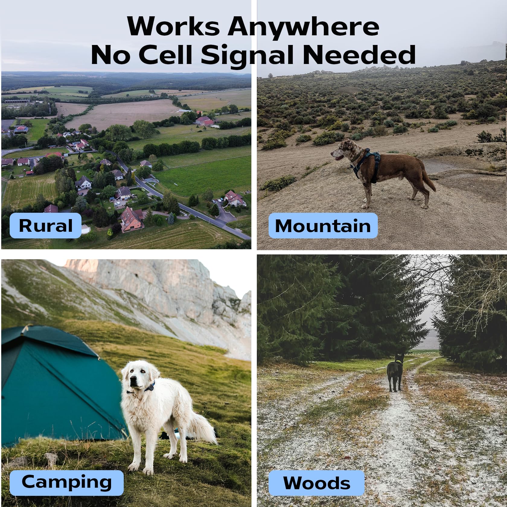 Aorkuler GPS Dog Tracker – Track Your Dog Up to 3.5 Miles Without Phone or Cell Signal | No App, No Monthly Fees | Ideal for Hiking, Rural & Remote Areas (Tracker 2) - image 3