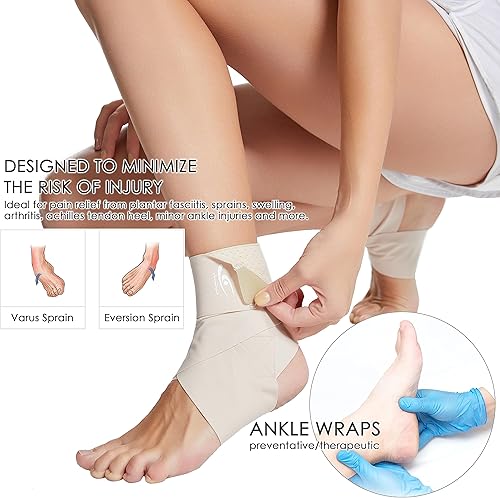 Miniatura 4 de HiRui Tobillera ultrafina de alta elasticidad para hombres, mujeres y niños, correas de tobillo ajustables para correr, fútbol, baloncesto,