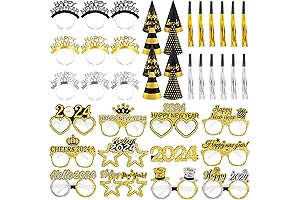 Erweicet 2024 New Year Party Supplies for 41 People