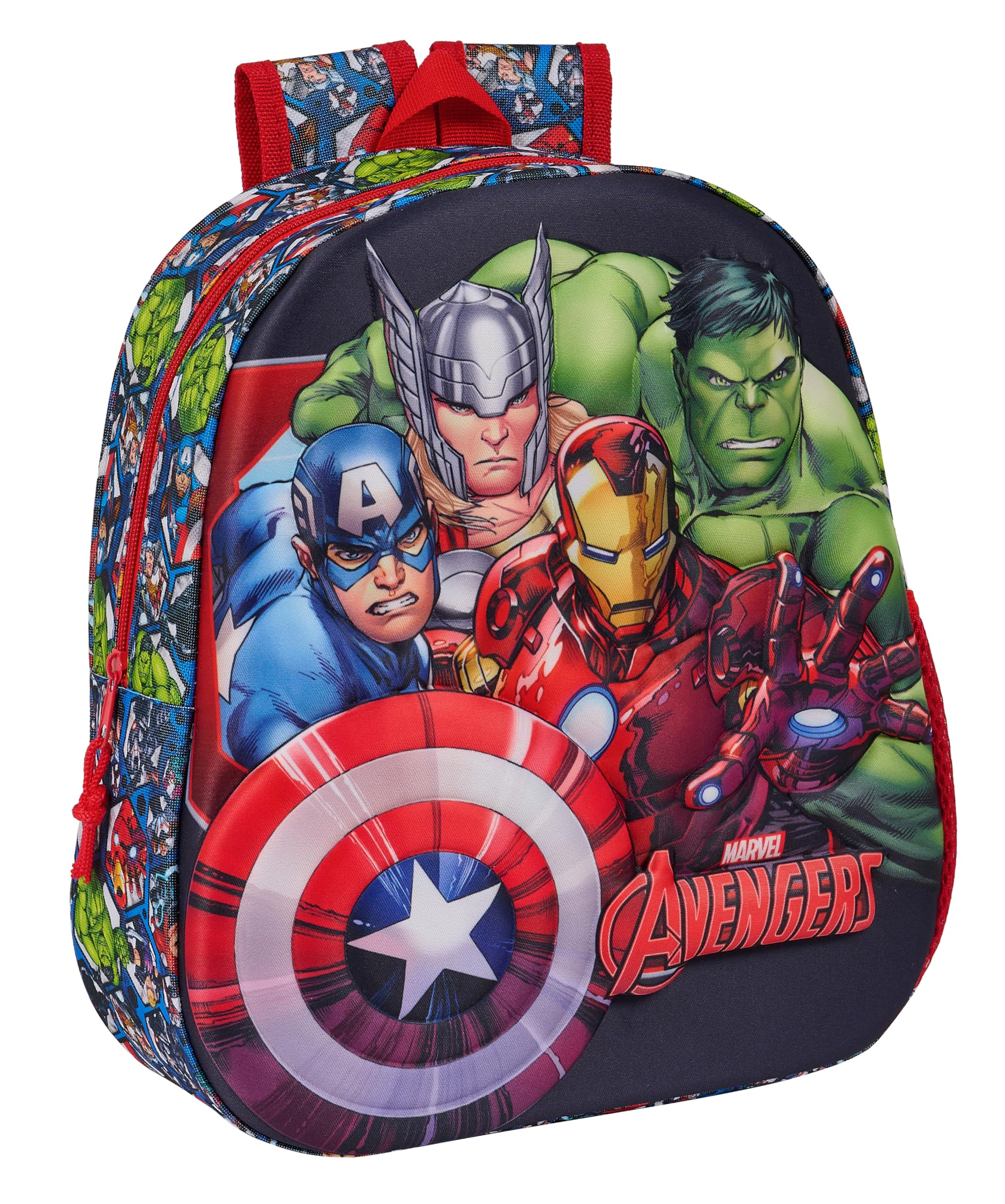 Safta M890a PRINCESAS DISNEY - Mochila Escolar, con Diseño 3D, Adaptable a Carro, Ideal para Niños de Diferentes Edades, Cómoda y Versátil, Calidad y Resistencia, 27x10x33 Unisex niños (Pack de 1)