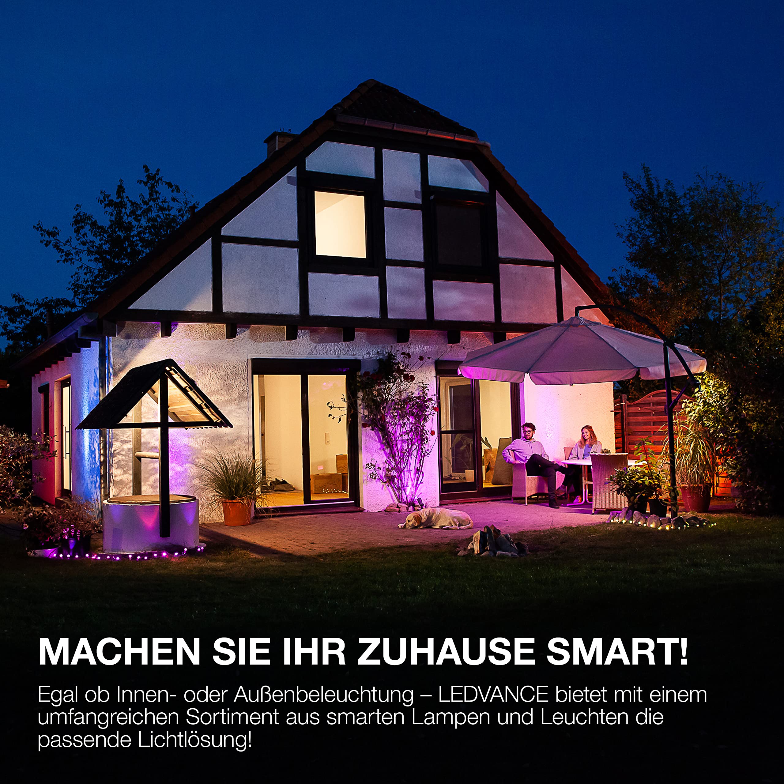 LEDVANCE Smarte LED-Röhre mit WiFi Technologie, 1200mm, 18W, Ersatz für konventionelle T8 Röhren mit G13 Sockel, Dimmbar,Lichtfarbe änderbar (2700-6500K), mit Alexa und Google Voice steuerbar,6er-Pack