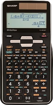 Sharp EL-W516TBSL Advanced Scientific Calculator with WriteViewTM 4 Line Display & Solar Power