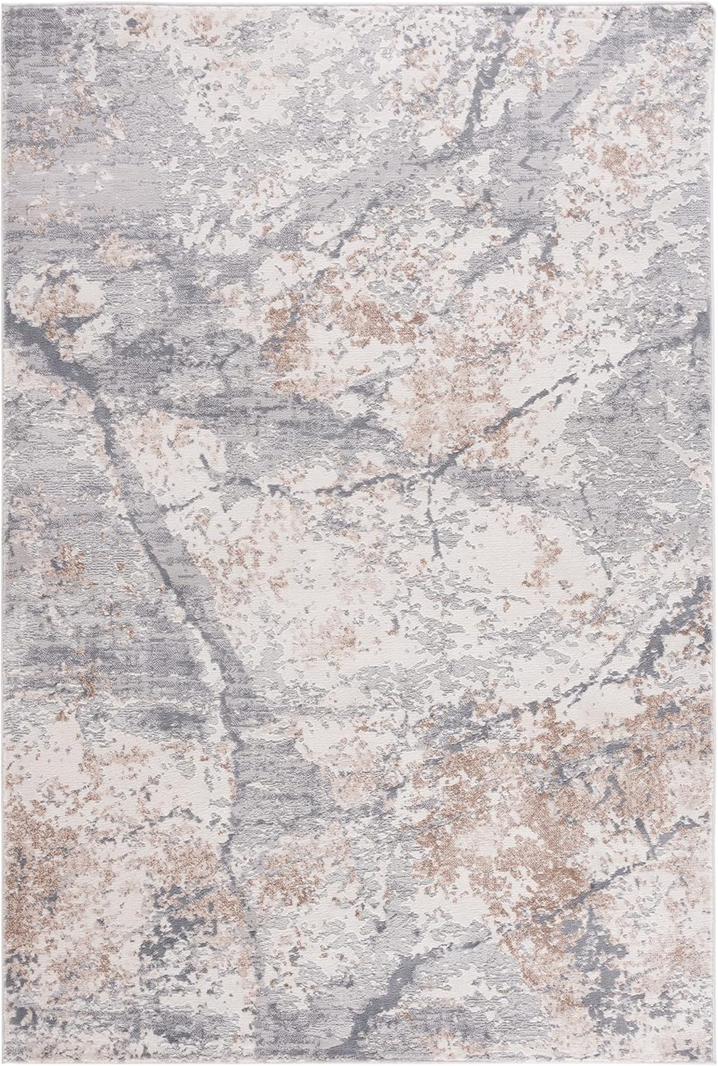 Safavieh Eternal Collection Accent Rug - 4' x 6', Grey & Beige, Modern Abstract Design, Non-Shedding & Easy Care, Ideal for High Traffic Areas in Entryway, Living Room, Bedroom (ETL230J)