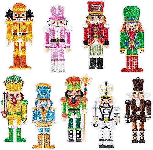 Miniatura 37 de 8 parches para planchar del día de San Patricio, trébol irlandés de la suerte, gnomo arcoíris, para coser, apliques bordados, verde de 4 hojas