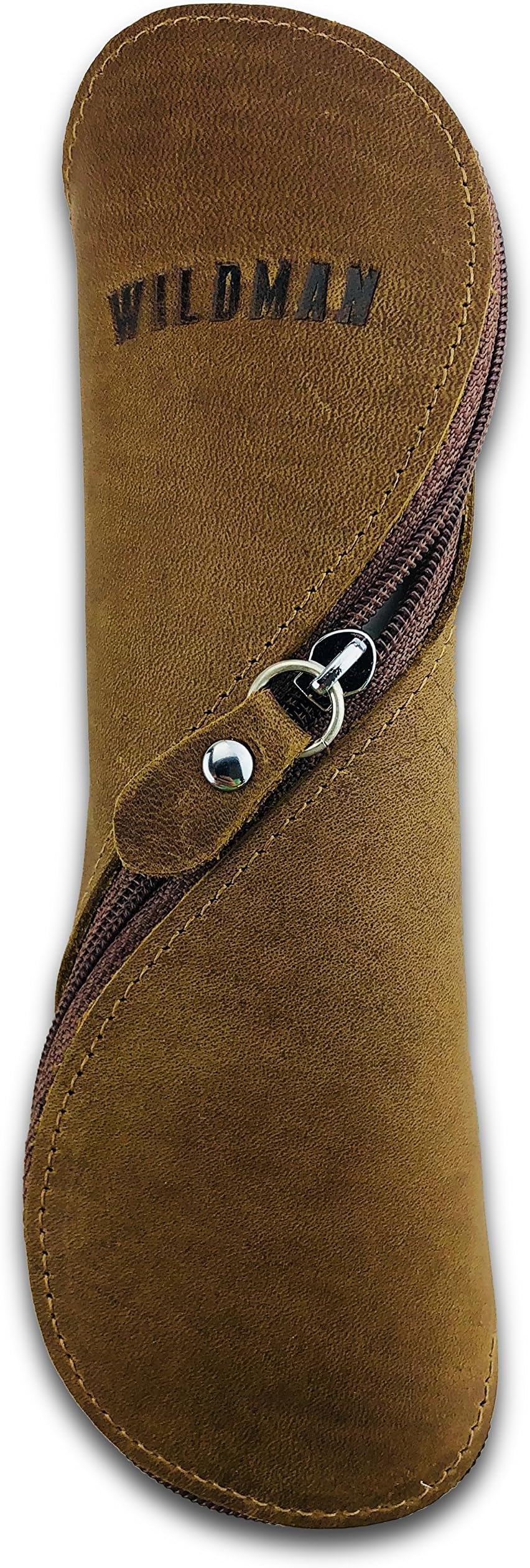 Leather Glasses Case - Curve Zip, Keeps Glasses Safe and Secure, Handmade, Vintage Design