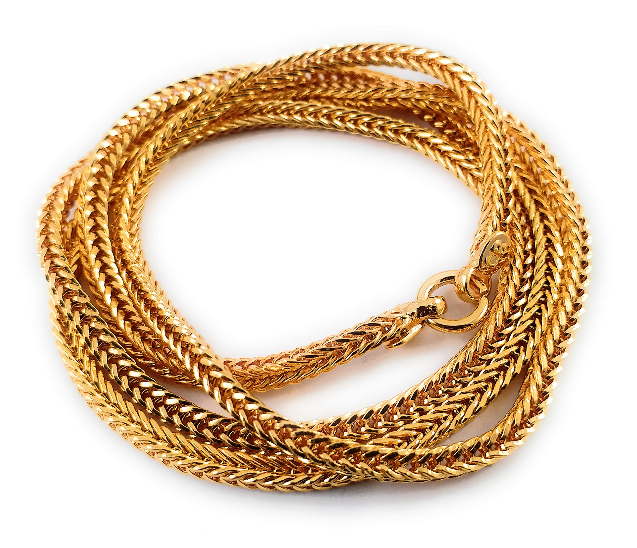 See full amazon price history chart for AFJ GOLD 1 Gram Micro Gold Plated Traditional Designer Fashion Jewellery Chain for Women & Girls AFJ GOLD 1 Gram Micro Gold Plated Traditional Designer Fashion Jewellery Chain for Women & Girls (B07YDQSVC2) Amazon Price History, Amazon Price Tracker