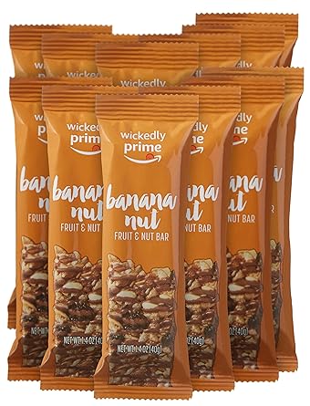 Amazon Com Wickedly Prime Fruit Nut Bar Banana Nut Gluten Free Kosher 1 4 Ounce 12 Count Grocery Gourmet Food Amazon Com Wickedly Prime Fruit Nut Bar Banana Nut Gluten Free Kosher 1 4 Ounce 12 Count Grocery Gourmet Food