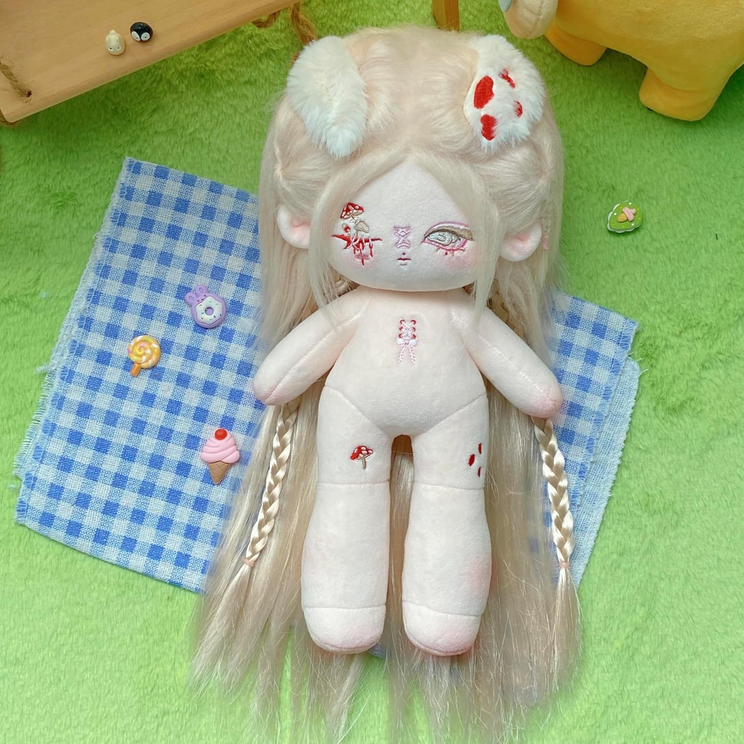(11in-Long-Legged Body) Custom Plush Doll from Photo or Drawing– Bring Your 2D Dreams to Life!, Character Plush Doll, Made to Order,Get Your Exclusive Anime Character Design Free