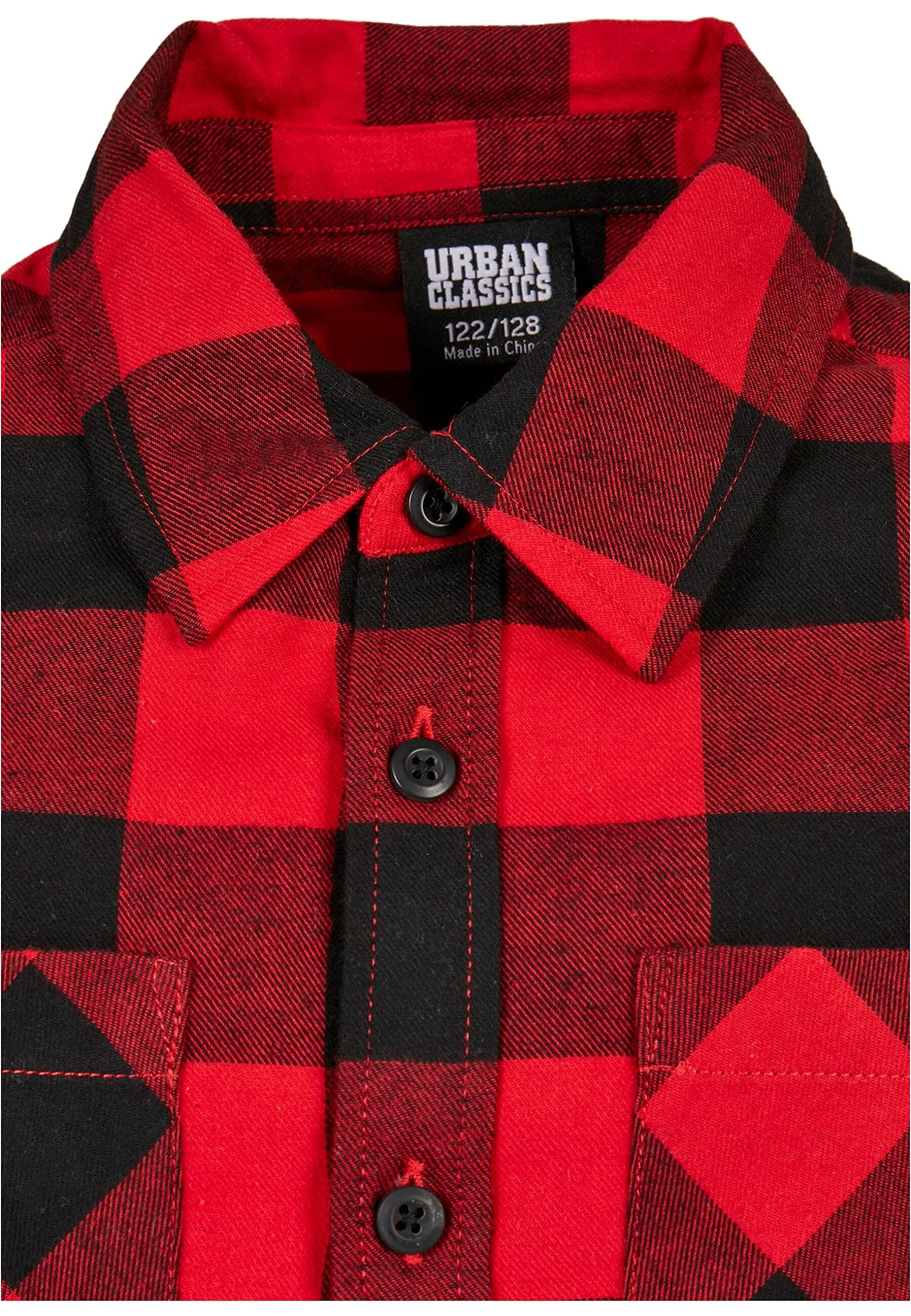 Urban Classics Herren Boys Checked Flanell Shirt