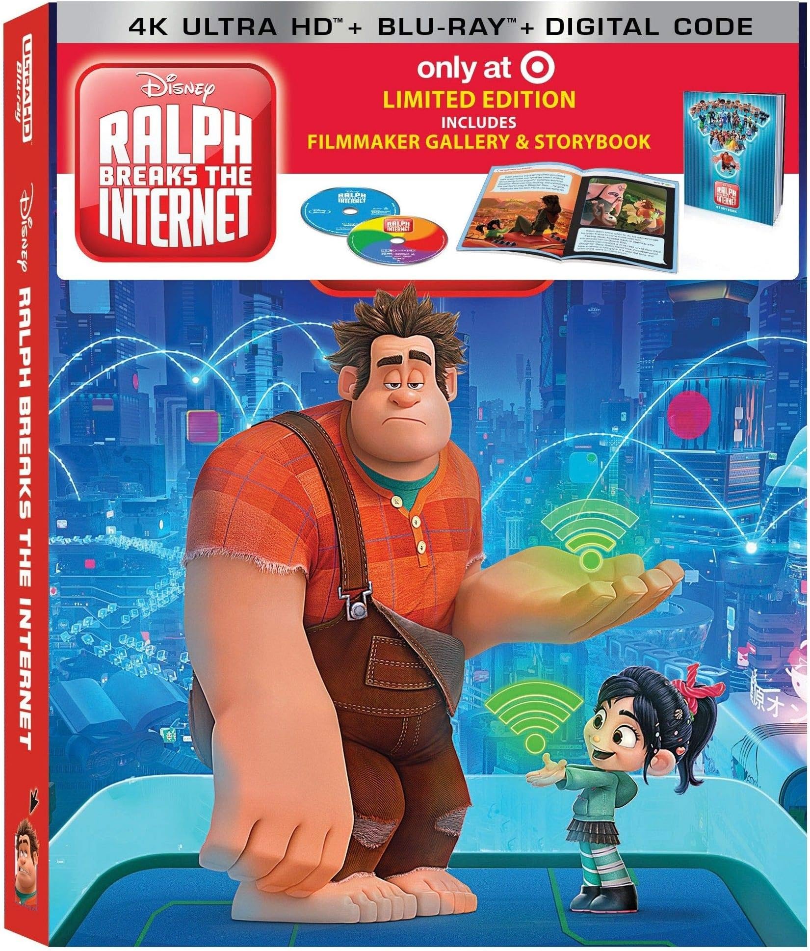 Ralph Breaks the Internet 4K Limited Edition (4K Ultra+Blu-Ray+Digital) with Filmmaker & Storybook