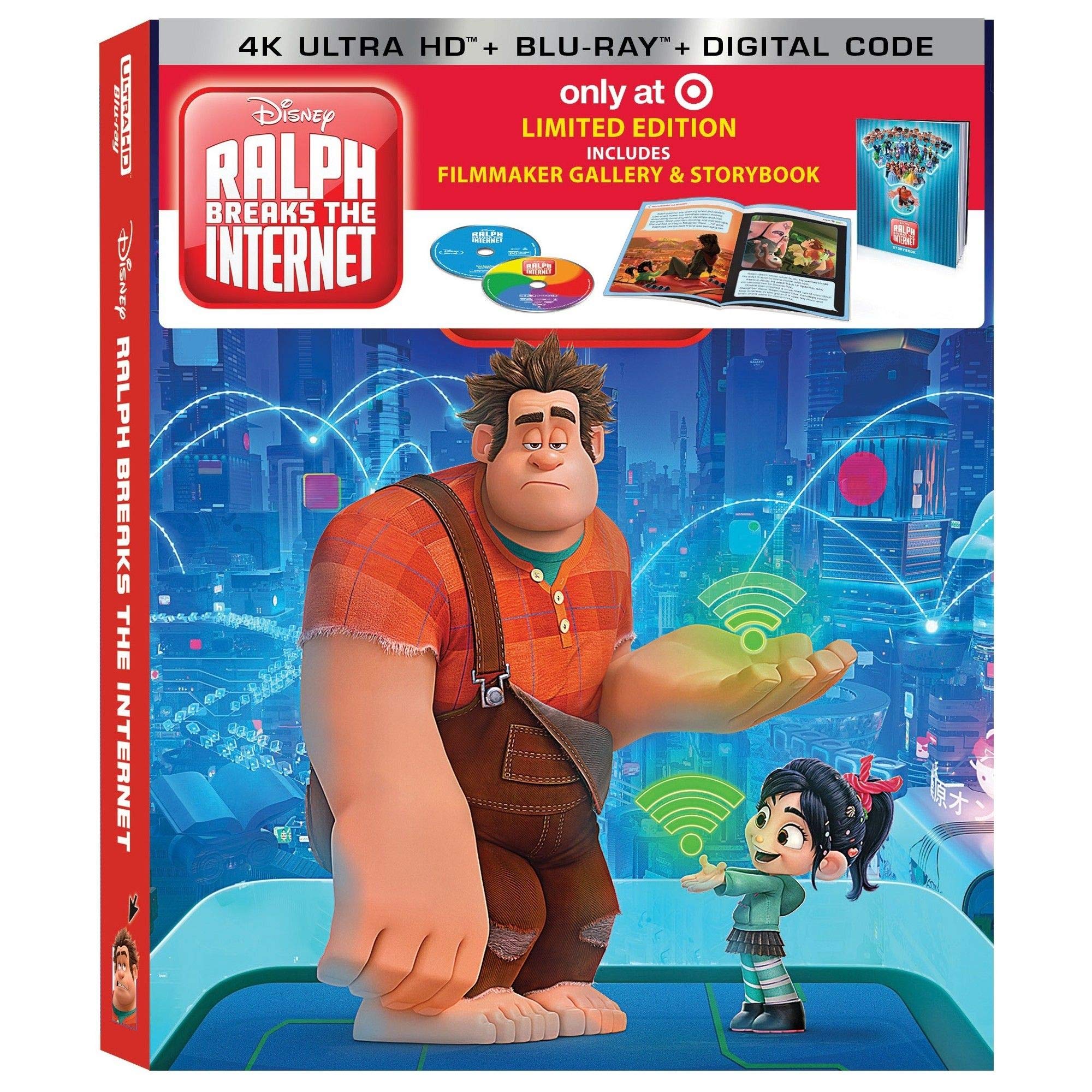 Ralph Breaks the Internet 4K Limited Edition (4K Ultra+Blu-Ray+Digital) with Filmmaker & Storybook