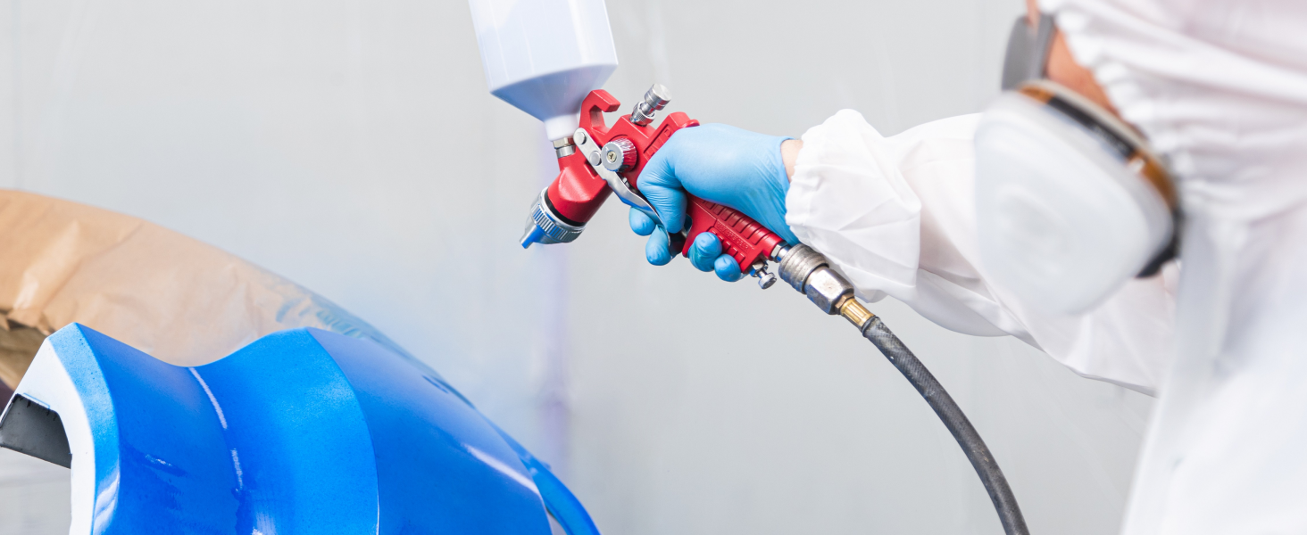 BenBow PK70 Spritzpistole Set - Mit 1,3mm & 2,0mm Düsen Für Lacke & Grundierung