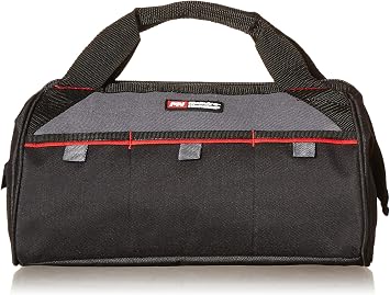 McGuire-Nicholas 13" Tool Bag | Multi Outer Pocket Soft Sided Tool Bag | Black/Silver - 20013
