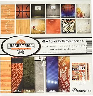 Reminisce The Basketball Collection Kit, Multicolor, 12" by 12", TBAC-200