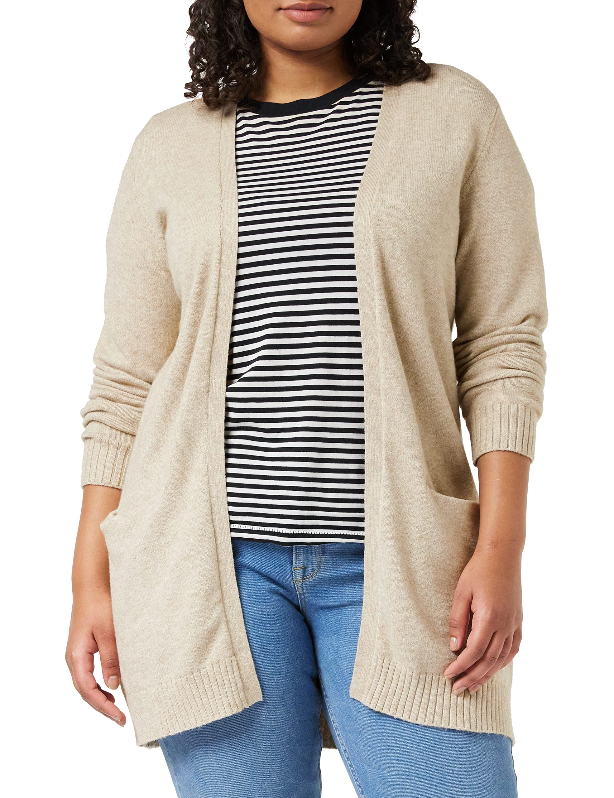 Vila Womens Viril L S Open Knit Cardigan Noos Cardigan
