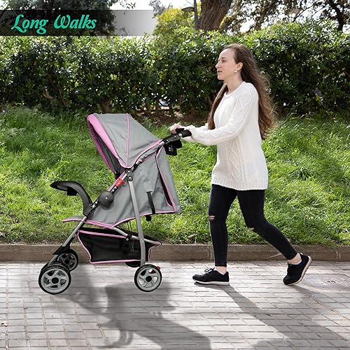 Miniatura 12 de AmorosO Cochecito individual - Cochecito de bebé con cuatro ruedas - Cochecito ligero - Cochecito convertible con espacio de almacenamiento
