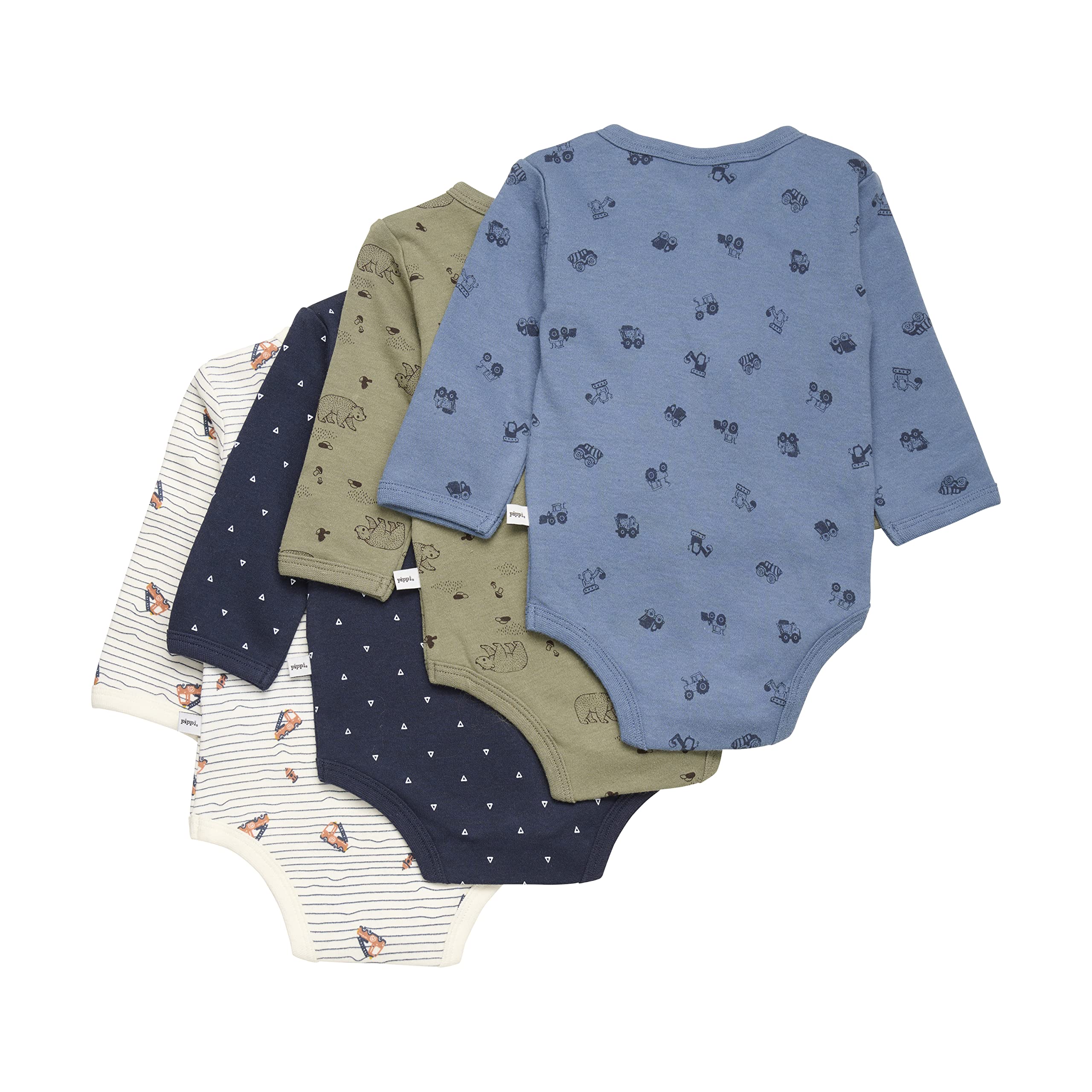 Pippi Body Wrap Ao-printed (4-pack) ropa interior Bebé-Niños
