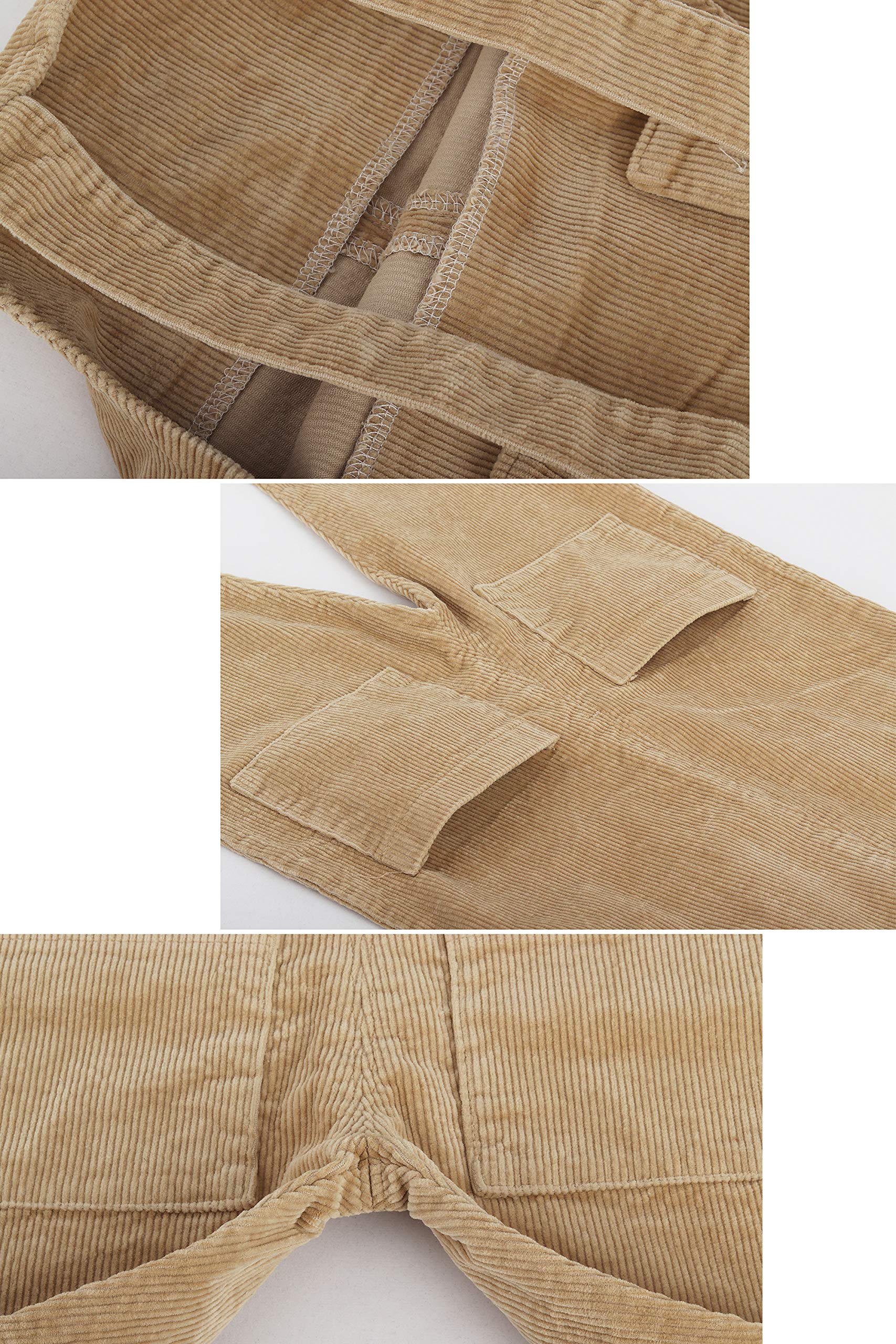 Salopette en Velours Côtelé pour Bébé Tout-Petit Enfants Garçon et Fille avec Bretelles pour Bébé Tout-Petit Enfants 1-4 ans Style Vintage Rétro - Taille 80/86/92/98/104/110