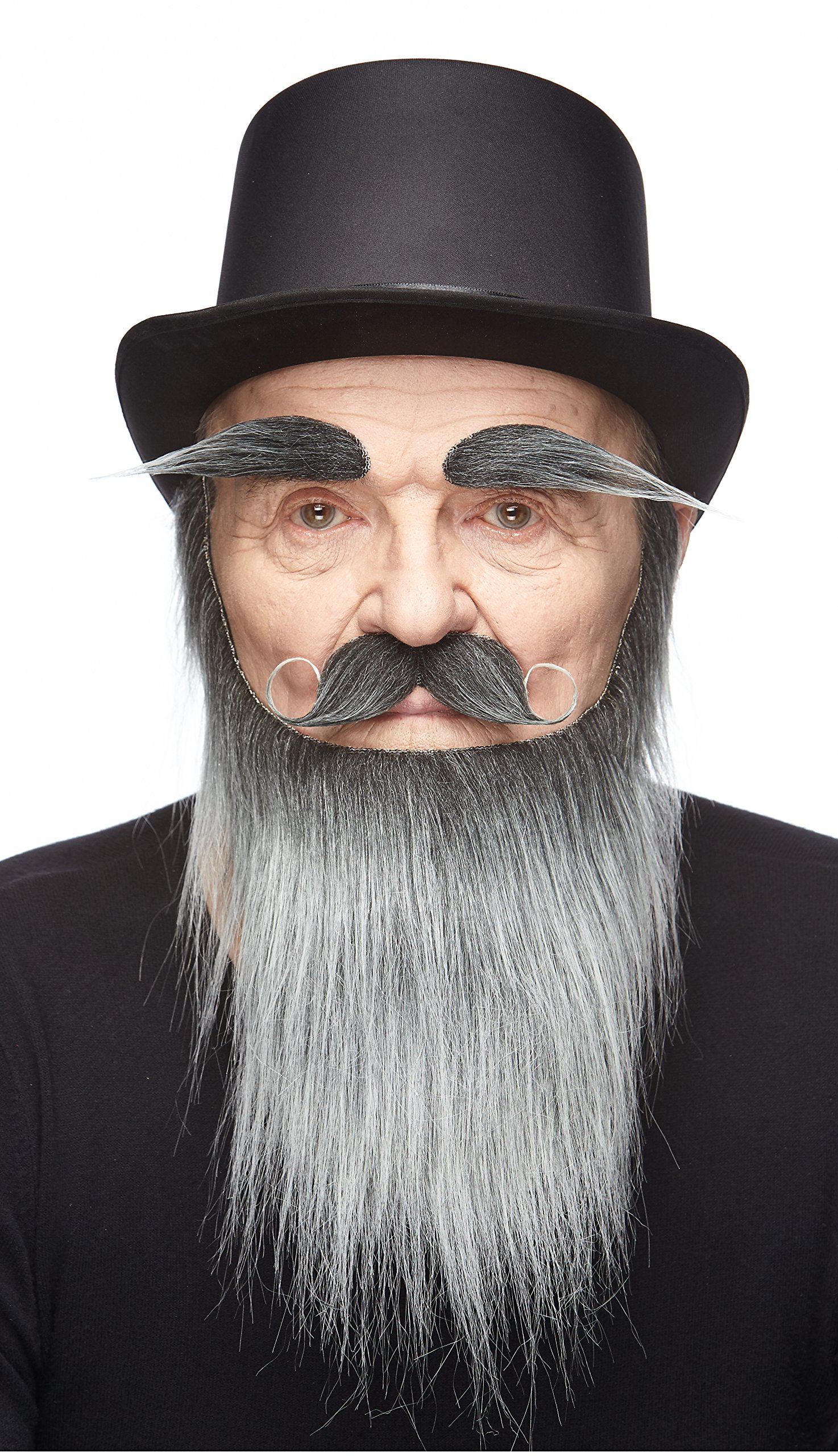 Medieval King salt and pepper beard, eyebrows and moustache, Natural Size - Image 3