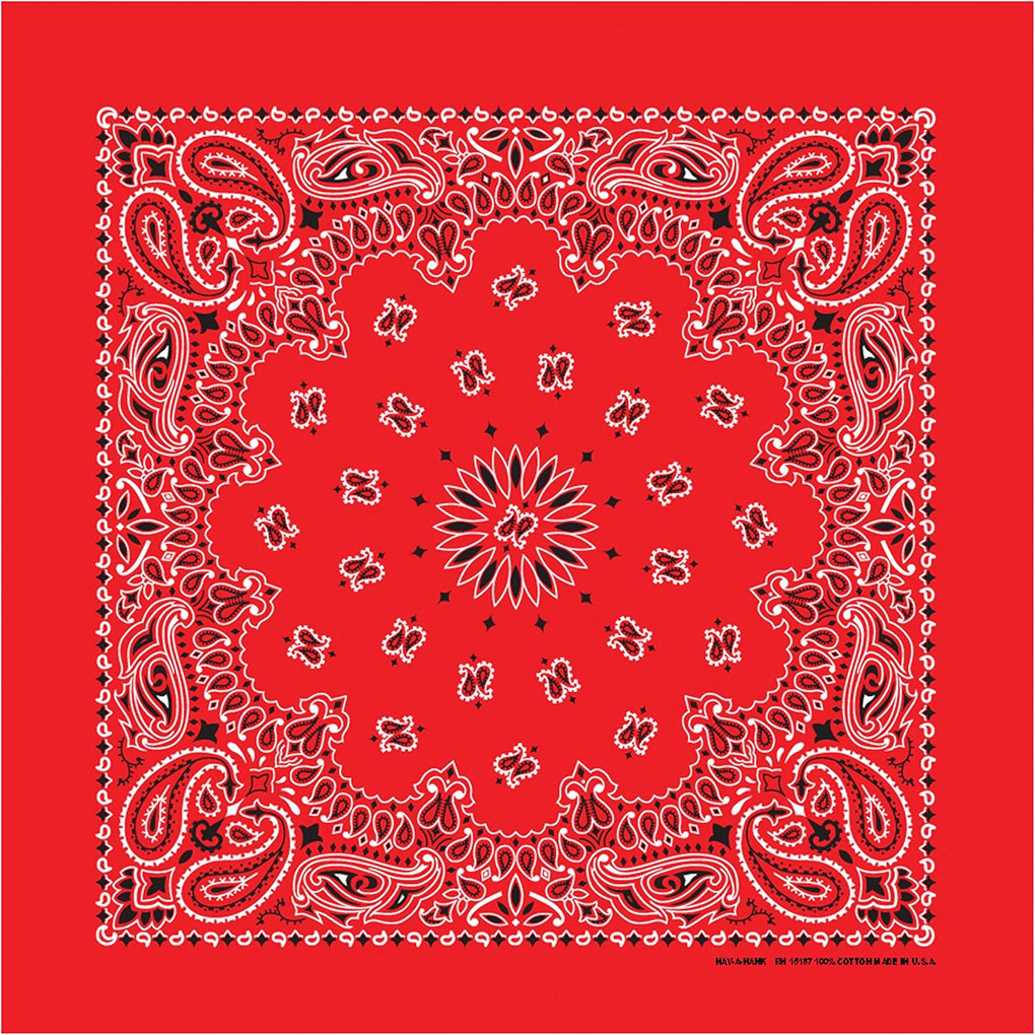 B53 100% Cotton Paisley Bandanas Made in the USA - Stylish Headband, Handkerchief, Scarf - 21 inch x 21 inch - Image 8