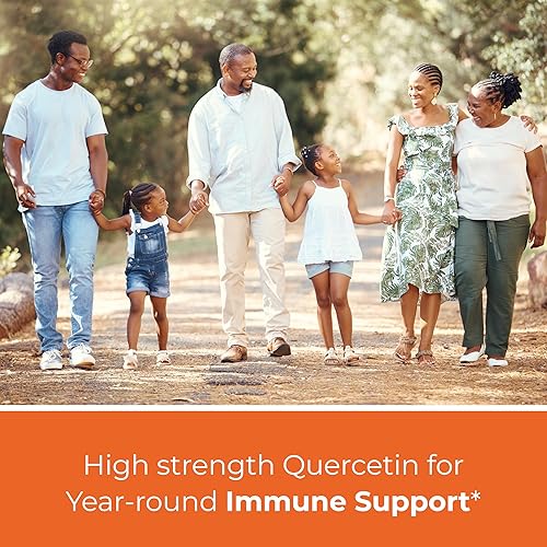 Miniatura 2 de Quercetina 1000 mg por porción cápsulas vegetarianas bioflavonoides favorece la salud inmunológica y la salud cardiovascular, salud respiratoria
