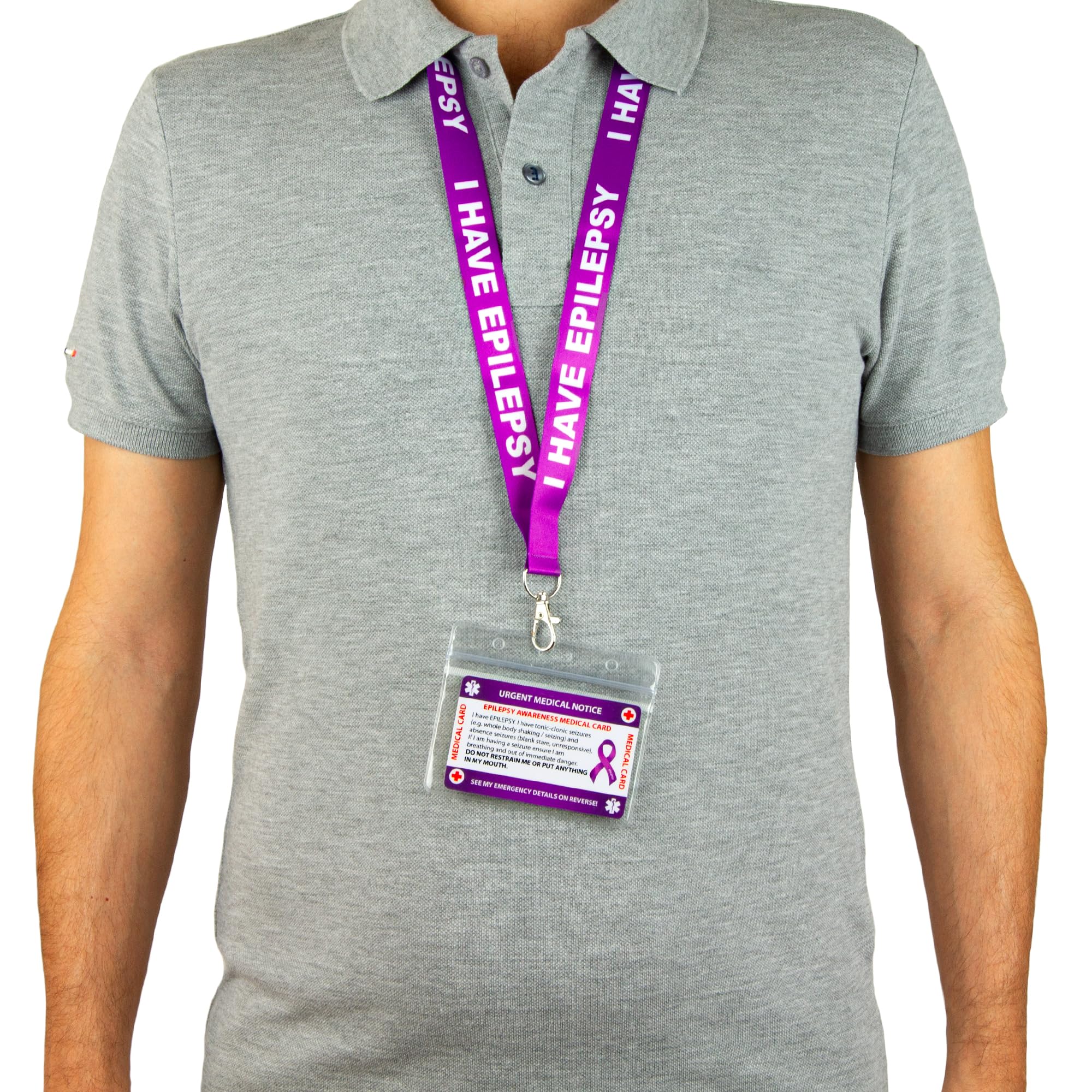 Medische kaart voor dementie, dementiekaart met beschrijfbaar paneel en patroon lanyard, contactkaart voor noodgevallen voor dementie