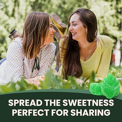 Miniatura 4 de Caramelo de hojas de menta verde  5 libras de aproximadamente 225 rebanadas de gomita de menta verde