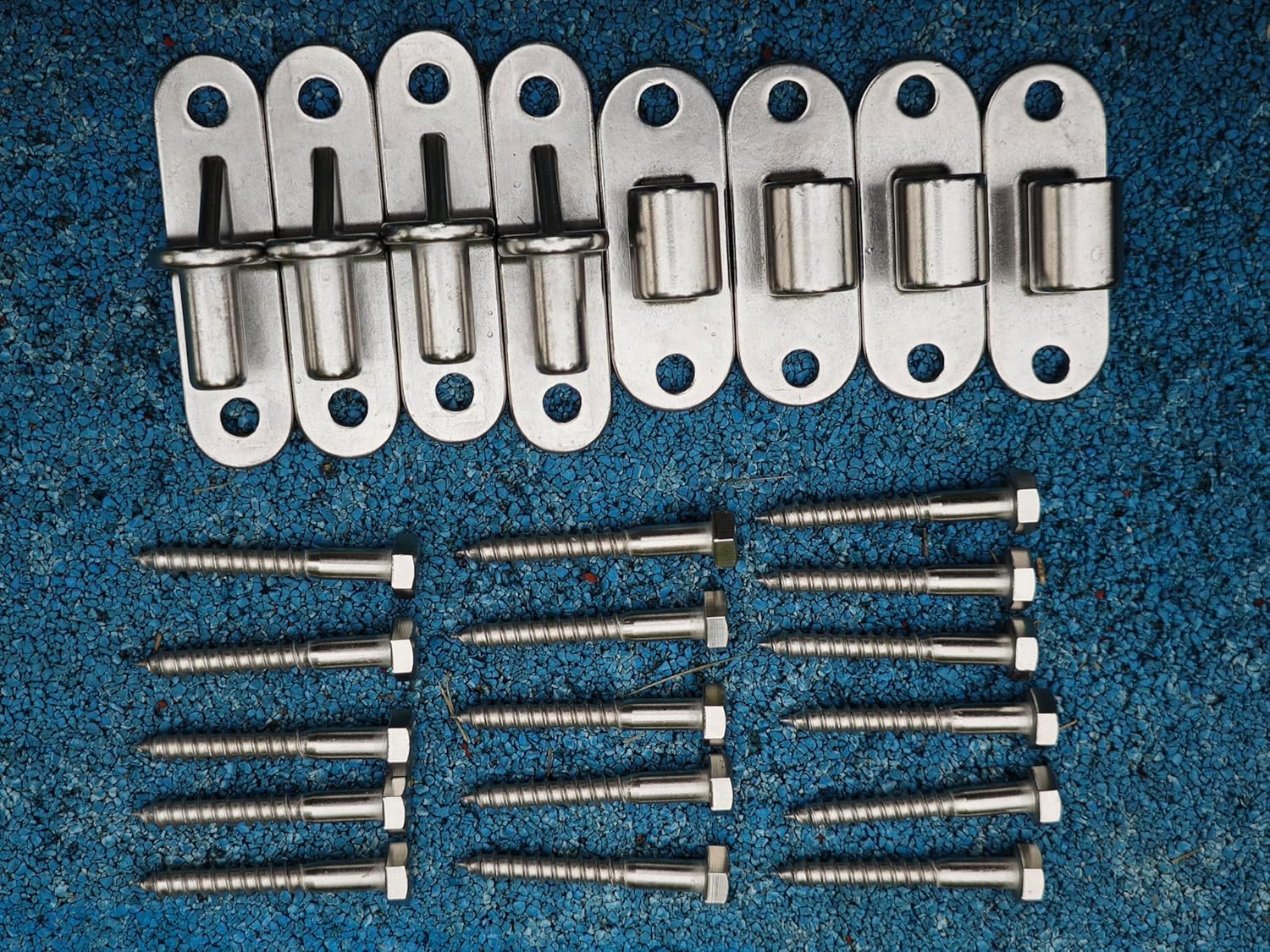 Gate Hinge Heavy Duty, 4Pack Gate Hinges with 16 Screws, SUS304 Heavy Duty Gate Hinges for Wooden Fence with 5/8'', for Wooden Fences and Farm Gates