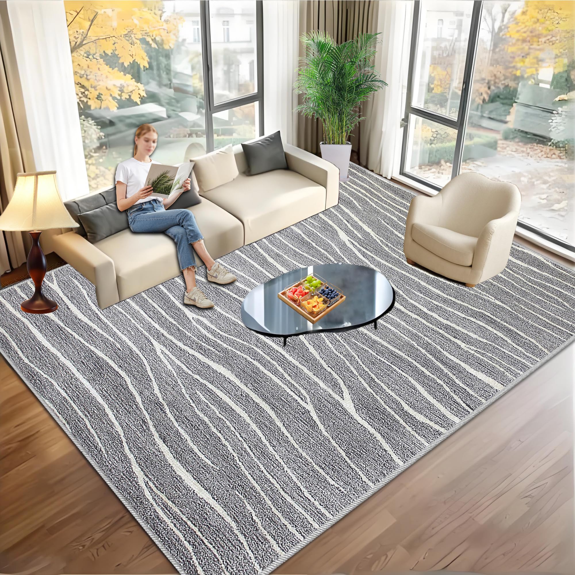 Tapis de décoration gris pour salon chaleureux et espace gamer